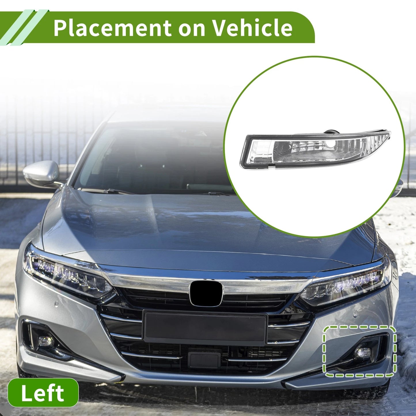 Left Fog Light Grill for Toyota Corolla (2001-2004)