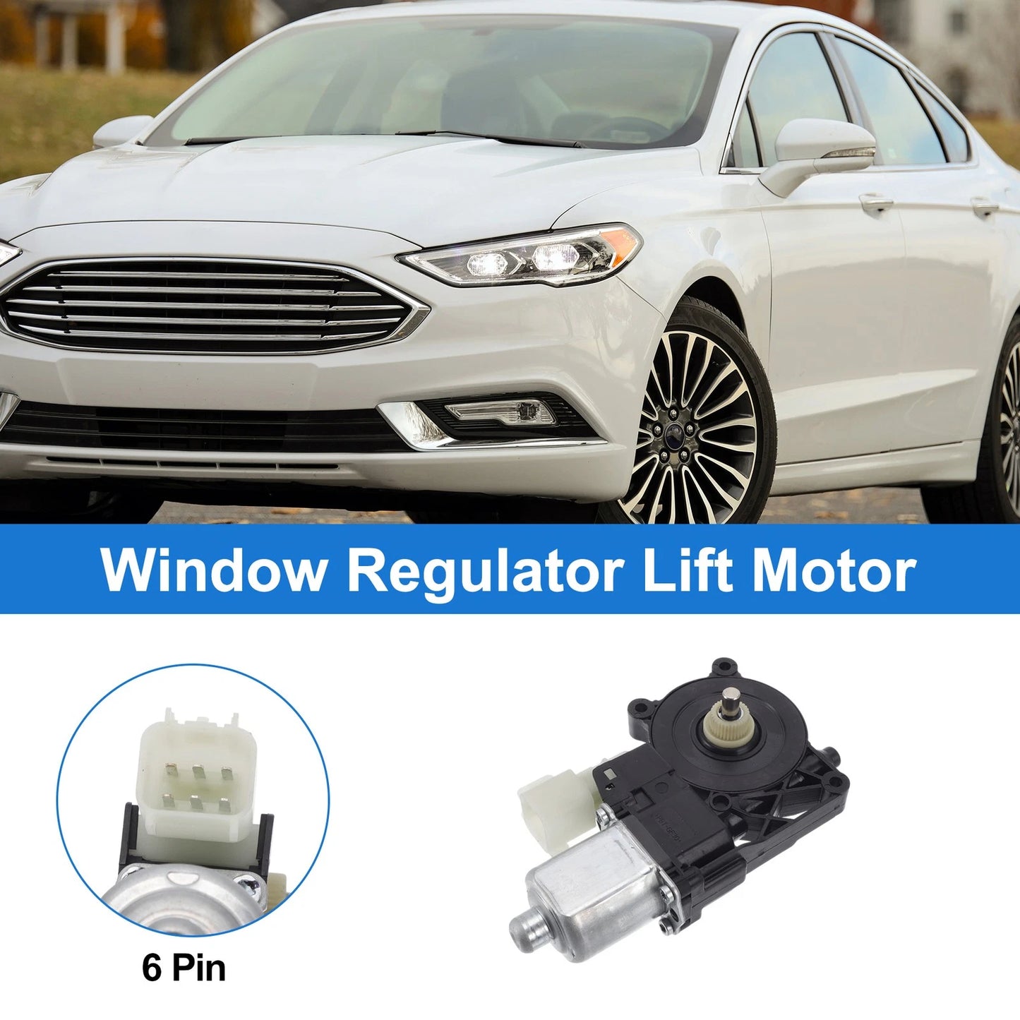 Power Window Regulator Lift Motor for Ford Fusion (2013-2019)