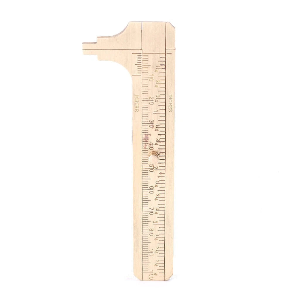 4 Inch Brass Caliper Sliding Vernier Ruler Gauge for Gem & Bead Measuring