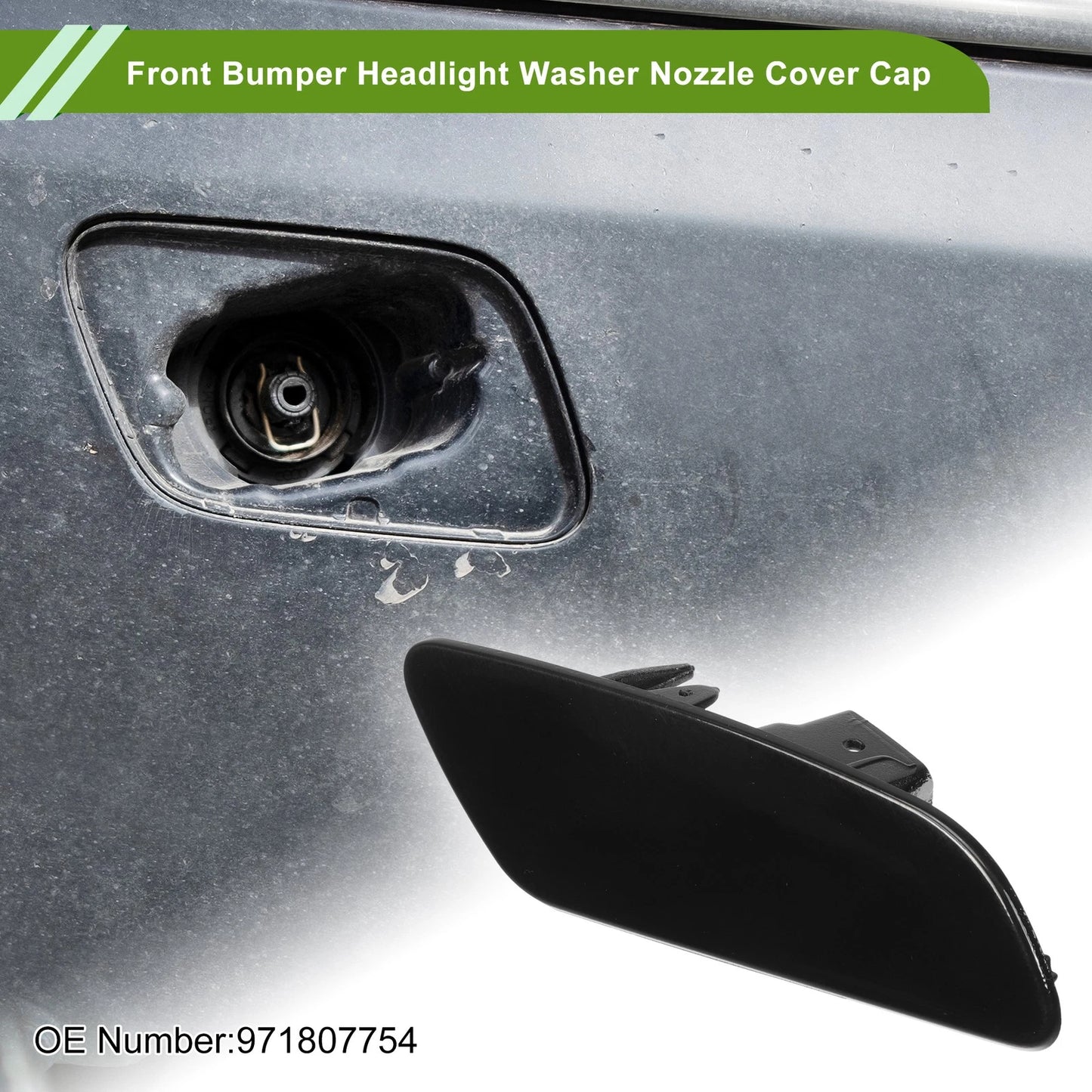 Washer Nozzle Cover Cap for Porsche Panamera (2017-2021) Black