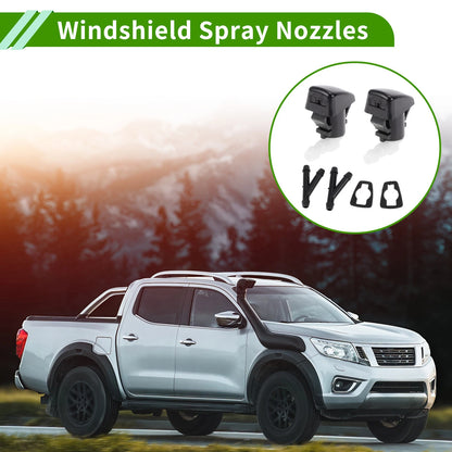 Windshield Washer Nozzle & 2 x Hose Connectors for Ford Edge (2007-2011)