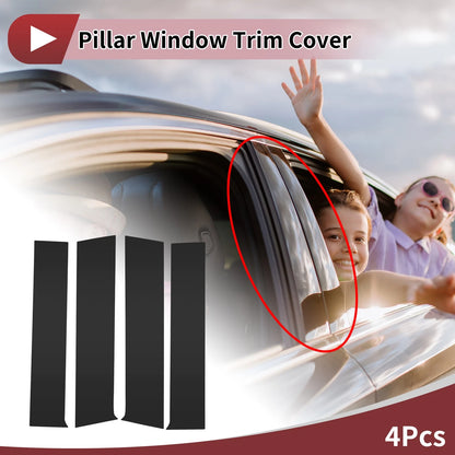 4 Pcs Car Door Pillar Window Trim for Toyota Tacoma (2024–2025)