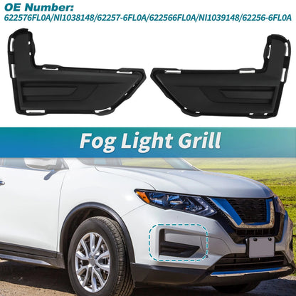 Fog Light Grille Cover for Nissan Rogue (2017-2020)