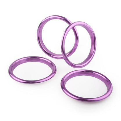 4 x Purple Car Air Vent Cover Rings for Audi A3 S3 Q2L 2012-2019