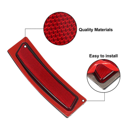 Bumper Reflector 2 x for BMW F30 F31 LCI 340i Red (2012-2019)