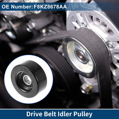 Drive Belt Idler Pulley for Ford Escort (1998-2003) - 1 x Quality Replacement