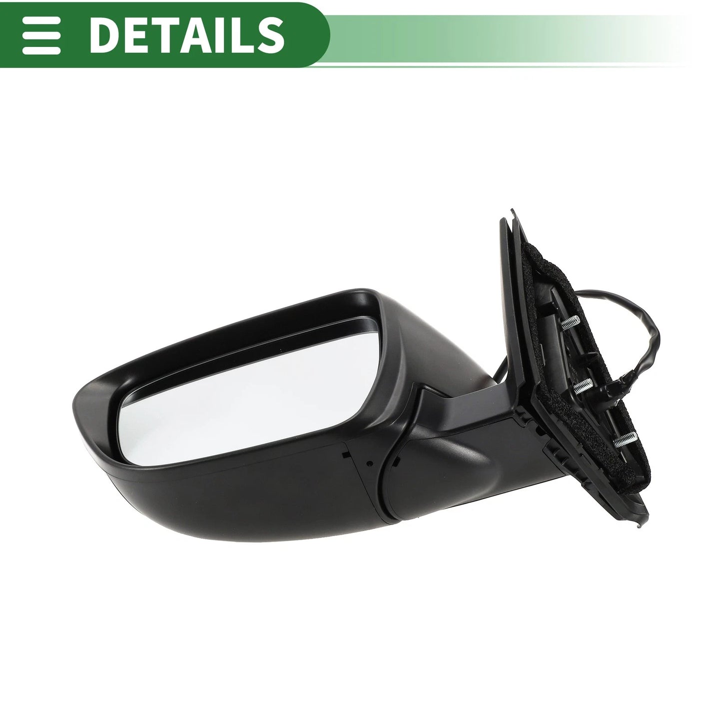 Left Side Door Mirror for Nissan Rogue 2014-2020 Manual Folding Black