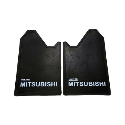 Mitsubishi 4WD 4X4 Off-Road Mud Flaps Splash Guards  Black Rubber