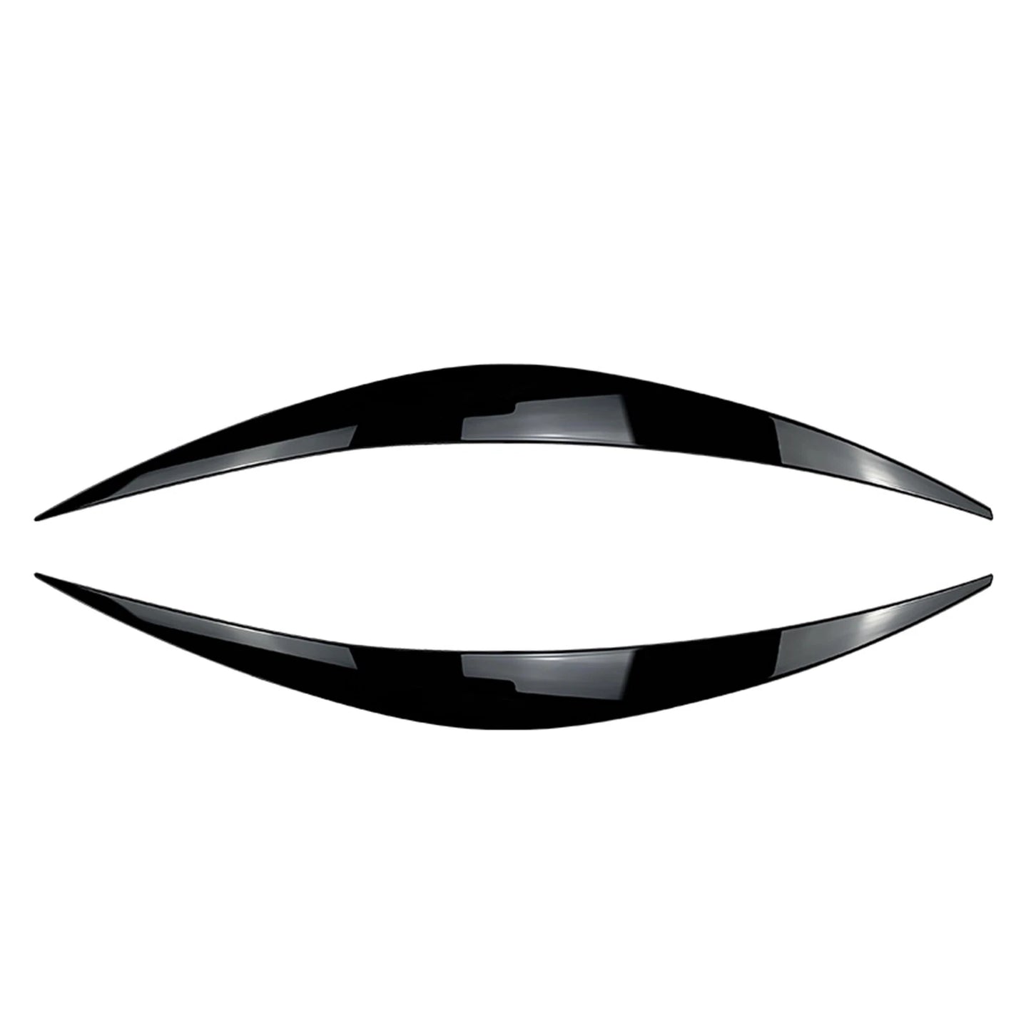 Headlight Eyelid Eyebrow 2 x For Hyundai i30 i30N MK3 (2017-2019) Gloss Black