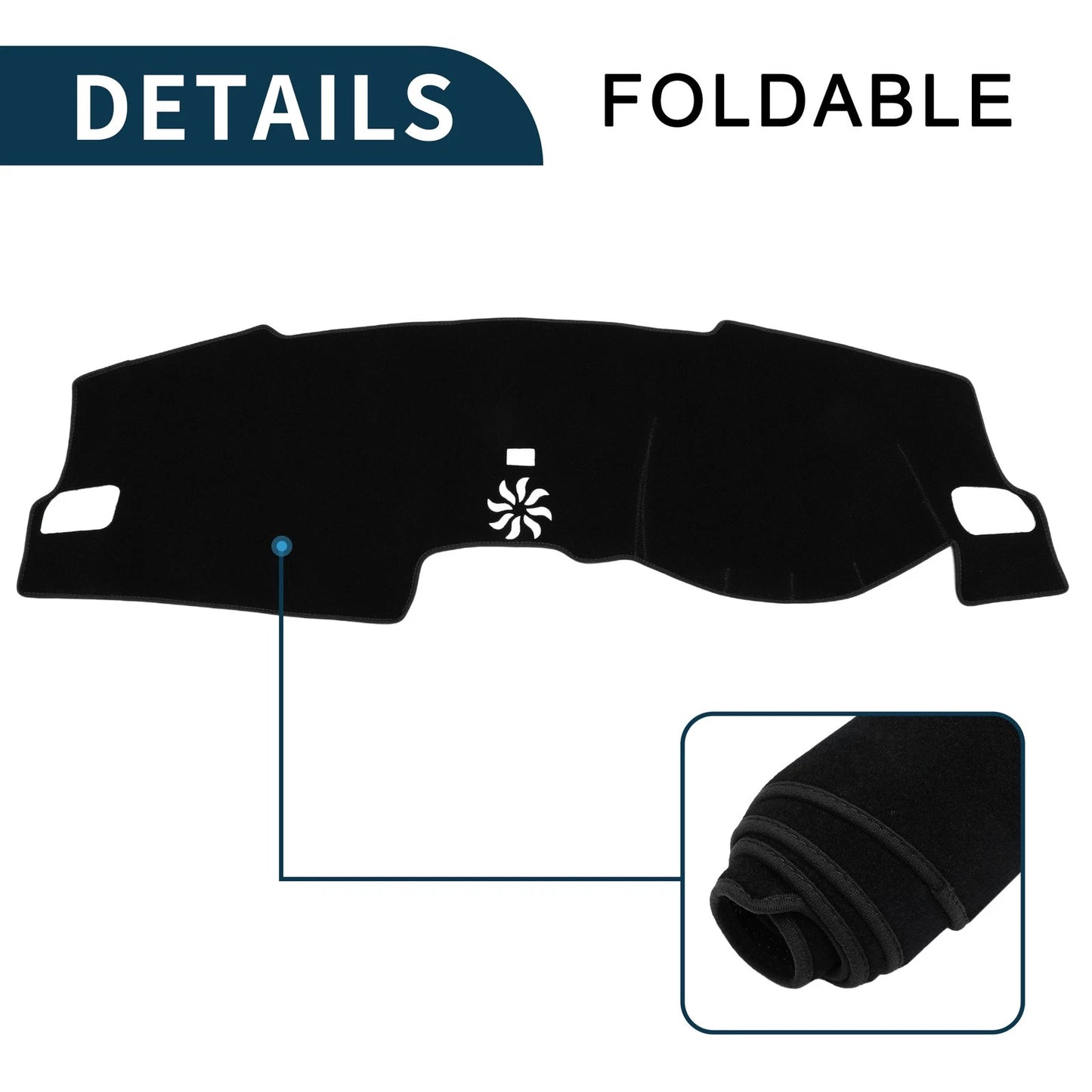 Dashboard Cover Mat for Honda Civic FL5 (2022-2024) Sun Protector Black