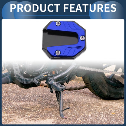 Kickstand Pad 1 Aluminum Alloy Blue for Motorcycle