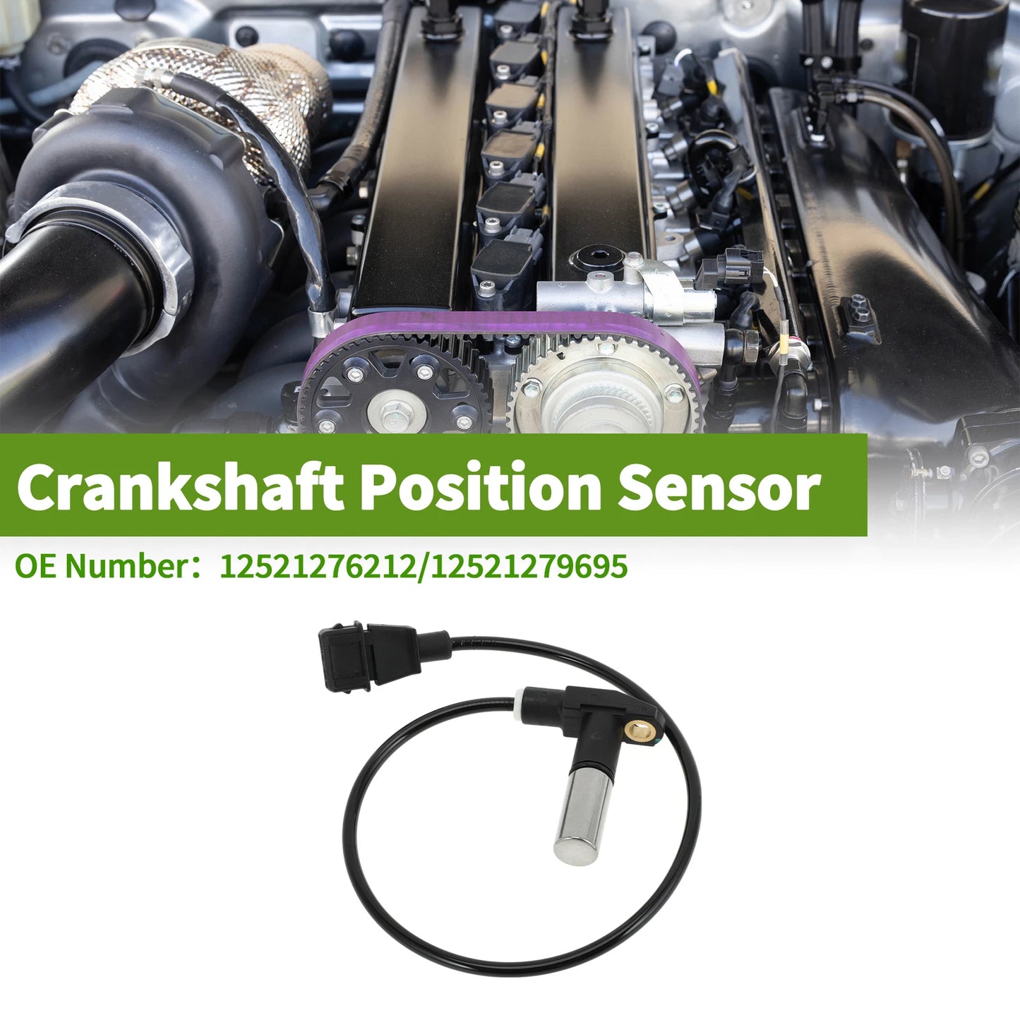 Crankshaft Position Sensor for BMW 325 2.7 (1986-1987) 1 x Black