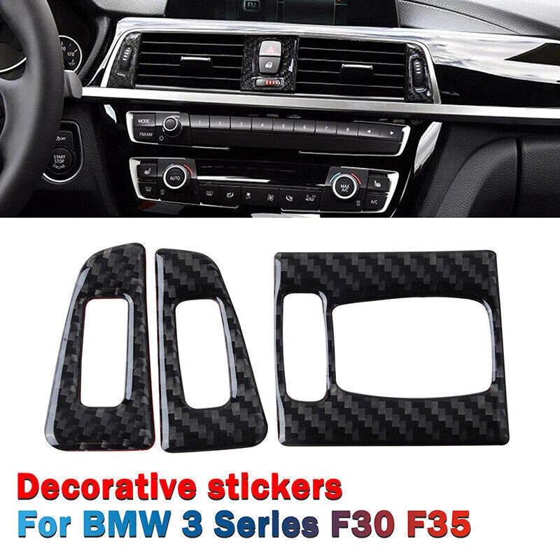Real Carbon Fiber Interior Trim Decor Cover Sticker for BMW 3 4 Series (2012-2020)