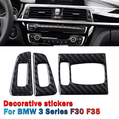 Real Carbon Fiber Interior Trim Decor Cover Sticker for BMW 3 4 Series (2012-2020)