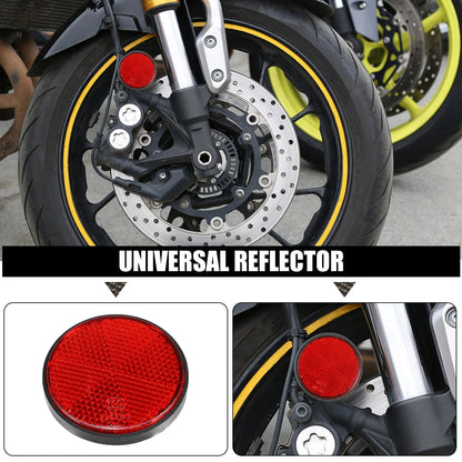 Reflector 10x Self-Adhesive Round Safety Spoke Reflective for Motorcycle