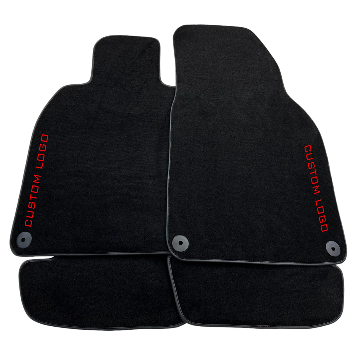 Custom Logo Black LHD Carpet Floor Mats for Porsche 911 964 (1989-1994)