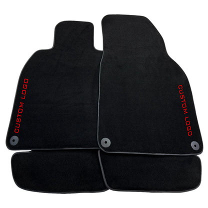 Custom Logo Black LHD Carpet Floor Mats for Porsche 911 964 (1989-1994)