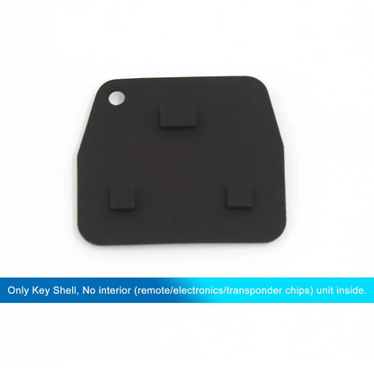 Key Fob Shell Case Pad for Toyota Avensis Corolla Rav4 3 Button Black
