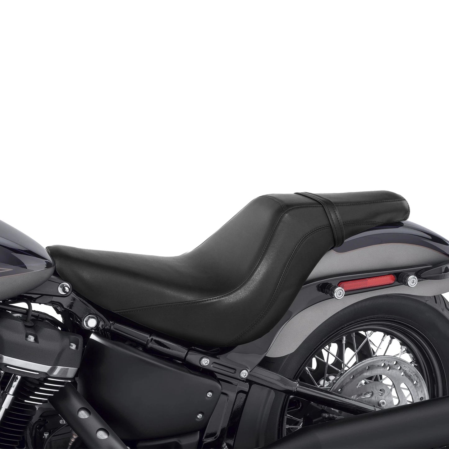 Black Driver & Passenger Seat for Harley Softail Street Bob (2018-2023)