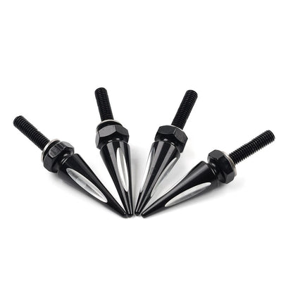 Windshield Spike Bolts 4 x Aluminum Black & White for Harley Road Glide (2015+)