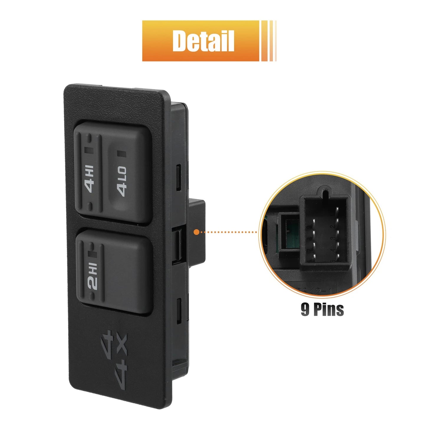 4WD 4X4 Wheel Drive Selector Switch for GMC Yukon (1997 - 2000)