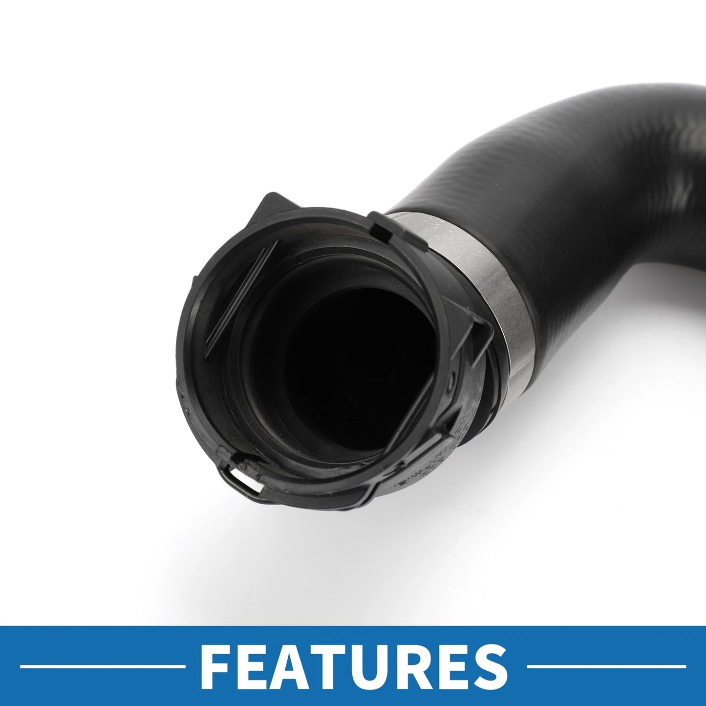 Radiator Hose 1Pc Rubber Black for BMW F26 X4 XDrive28i (2015-2018)