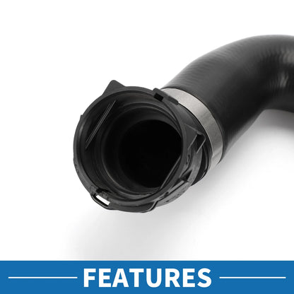 Radiator Hose 1Pc Rubber Black for BMW F26 X4 XDrive28i (2015-2018)