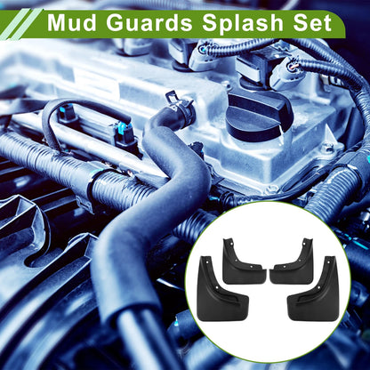 Mud Flaps Splash Guards 1 Set for Jeep Compass 1.4T (2017-2020)