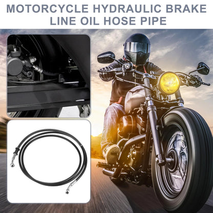 Brake Line 74.8" 10mm Stainless Steel Black for Motorcycle