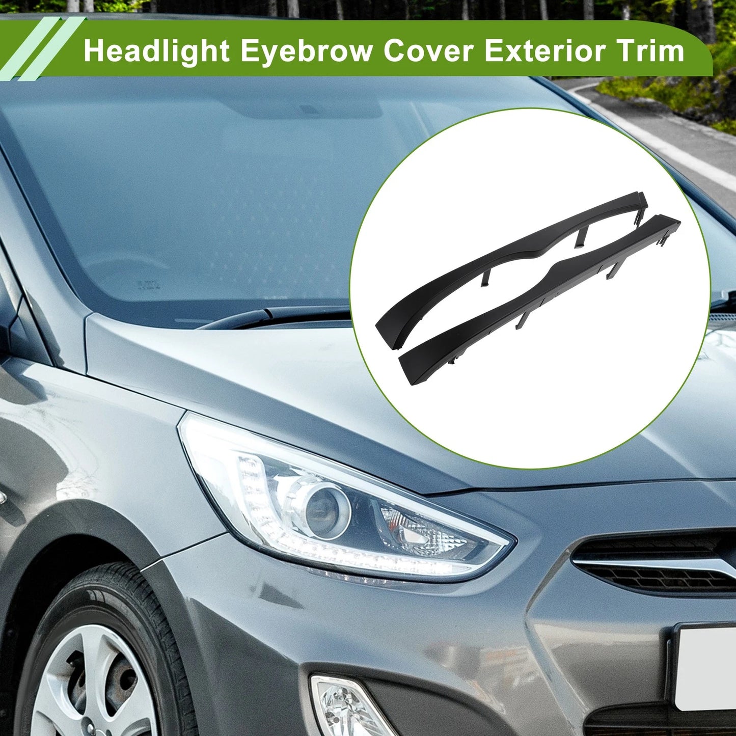 Headlight Eyebrow Eyelid Covers for BMW E46 (2000-2006)