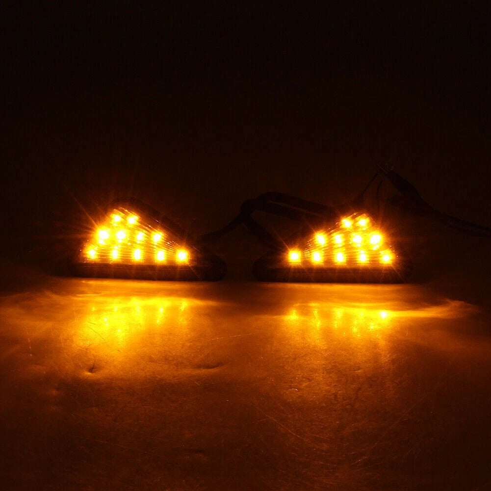 Smoke LED Amber Turn Signal Lights for Kawasaki Ninja ZX6R (1998-2006)