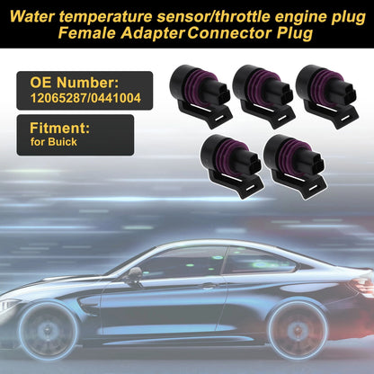 5 Pcs 3 Pins Connector Plug for Buick Female Adapter