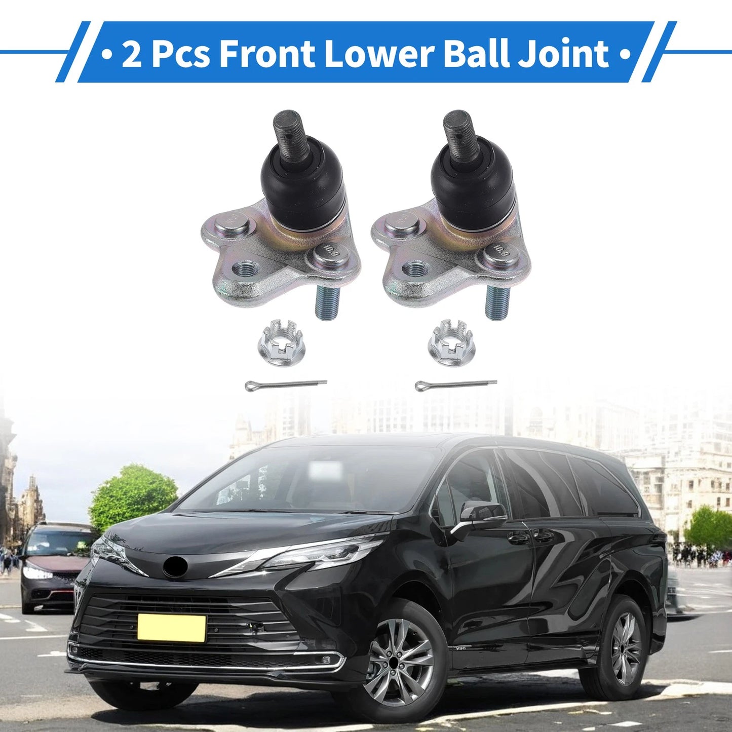 2 x Front Lower Ball Joints for Toyota Corolla (1996-2002)