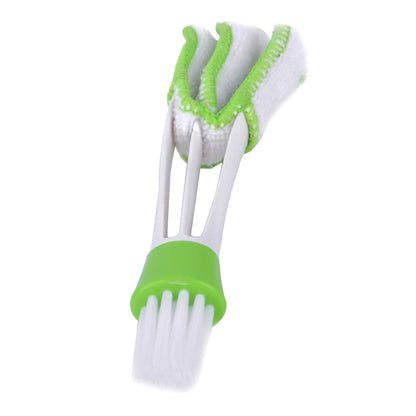 Double Head Cleaning Brush for Car Air Conditioning Vent & Window Dust Clean