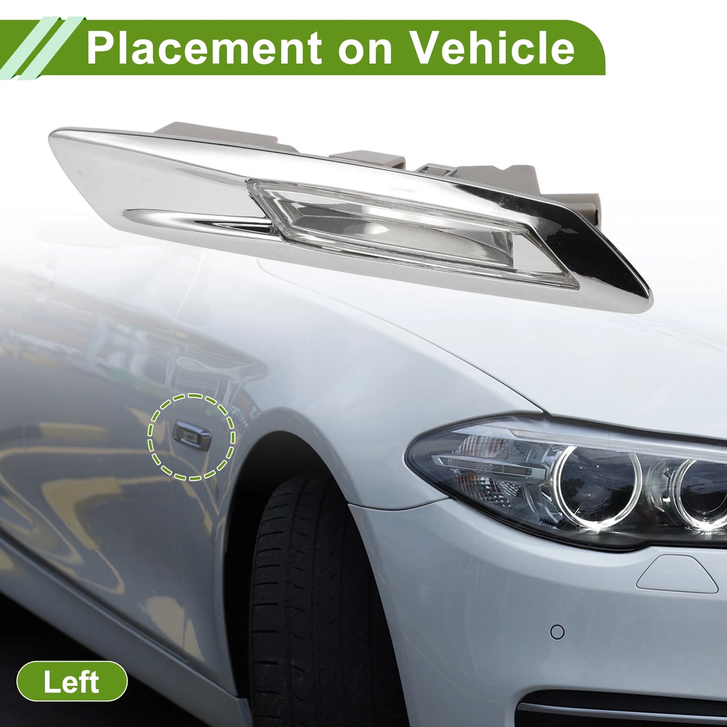 Left Side Marker Light Cover for BMW 535i (2011-2013)