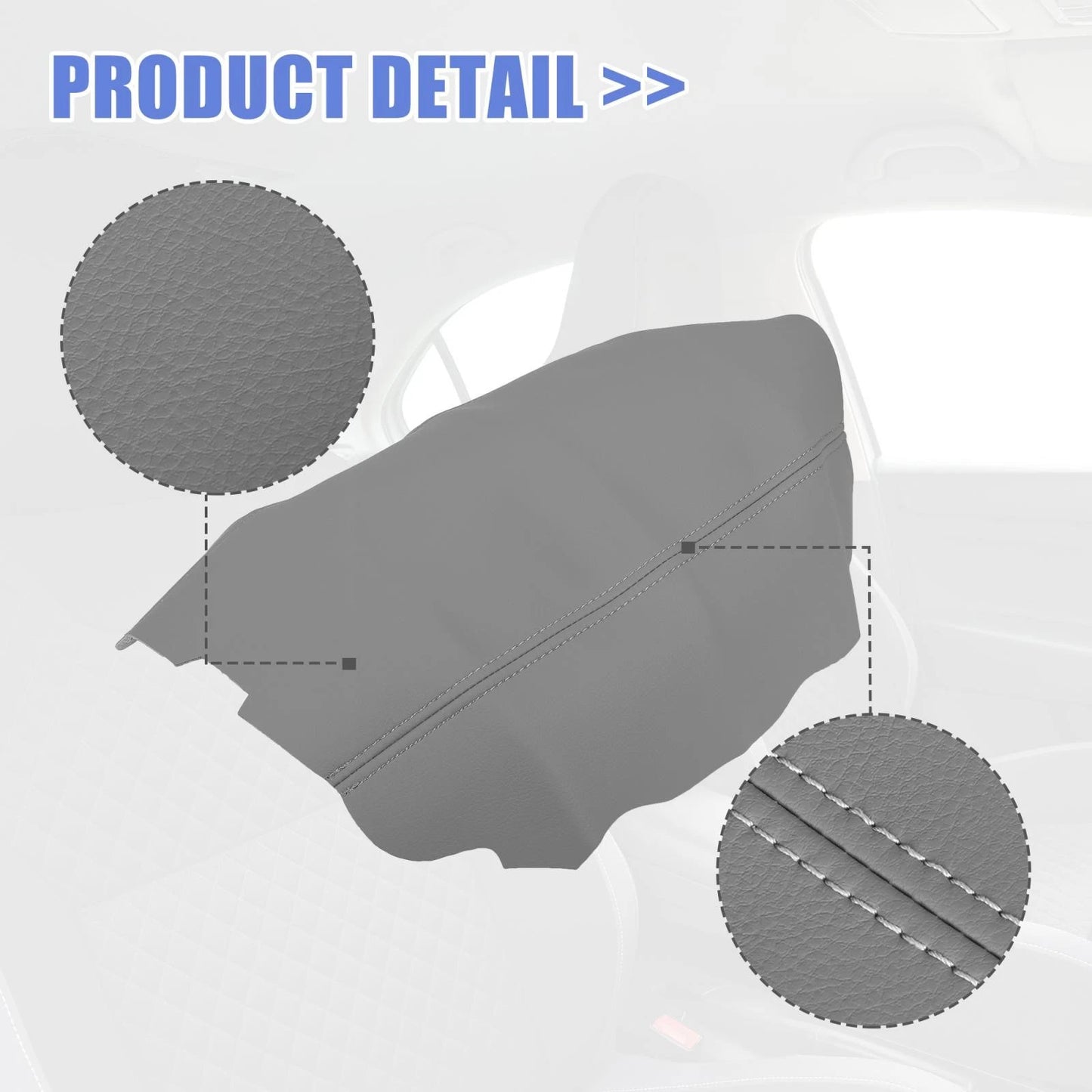 Center Console Lid Armrest Cover Microfiber Leather for Acura TSX (2009 - 2014)