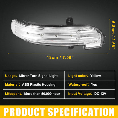 Right Rearview Mirror LED Turn Signal Light for Mercedes-Benz (2010-2016)