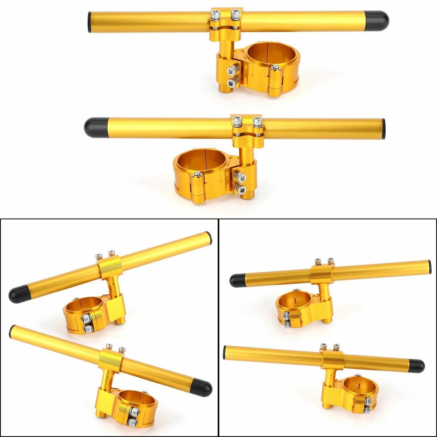 CNC Billet Clip Ons Handlebar Kit 52mm for Universal