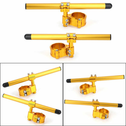 CNC Billet Clip Ons Handlebar Kit 52mm for Universal