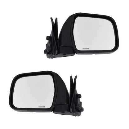 Side Door Mirror Rear View Pair Chrome Fits Toyota Hilux SR LN85 LN106 1989-97