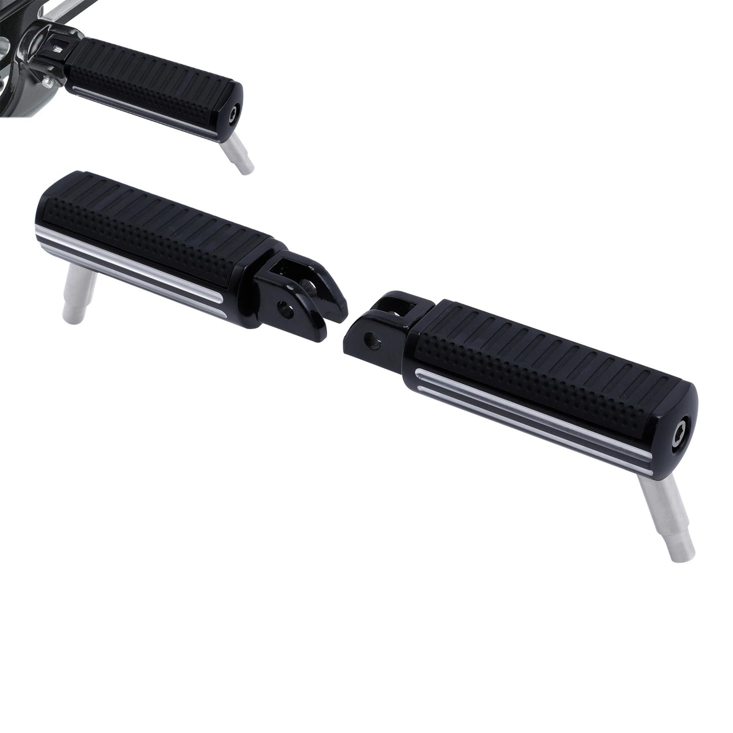 Rider Driver Footpegs Pedals for Harley Fat Bob Low Rider (2018-2025)