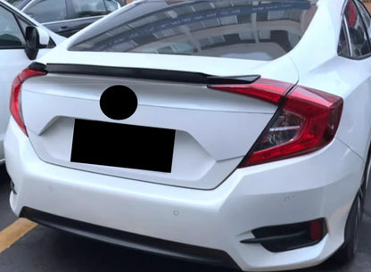 Glossy Black Highkick Duckbill Spoiler for 2016-2021 Honda Civic Sedan 4DR