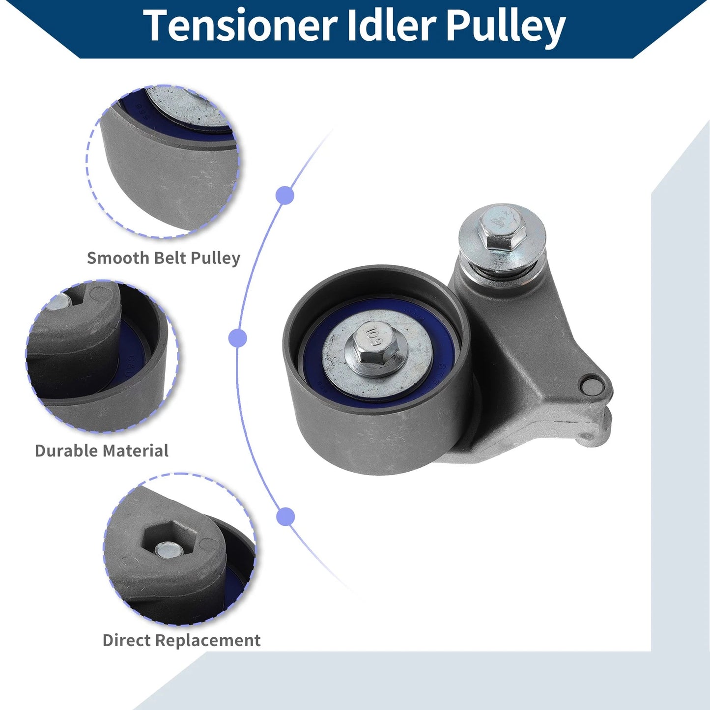 Drive Belt Idler Pulley for Honda Passport (1998-2002) 1 x Pulley