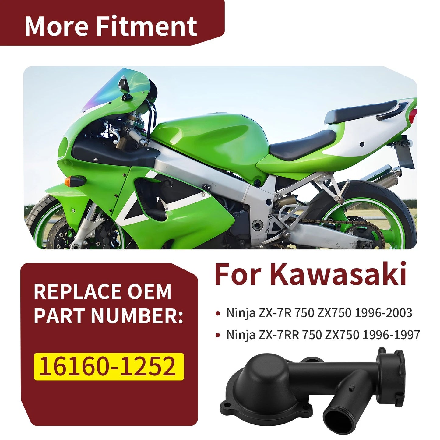 Thermostat Cap for Kawasaki Ninja ZX7R ZX750P / Ninja ZX7RR ZX750N (1991-1997)