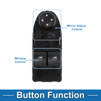 Power Window Switch for BMW 328i Base 3.0L L6 (2007-2013)