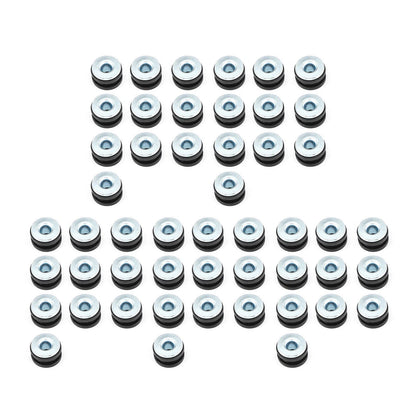 50pcs M6 Eyelets Cushion Side Cover Fairing for Motorcycle Scooter (F2)