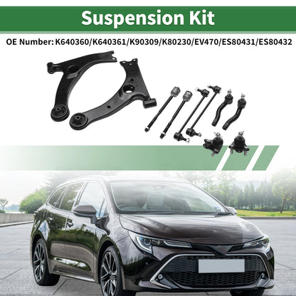 10 Pcs Front Lower Control Arms for Toyota Corolla (2003-2008)