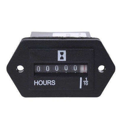 Gauge Hour Meter Black Mechanical Accessories for Engine Replacement