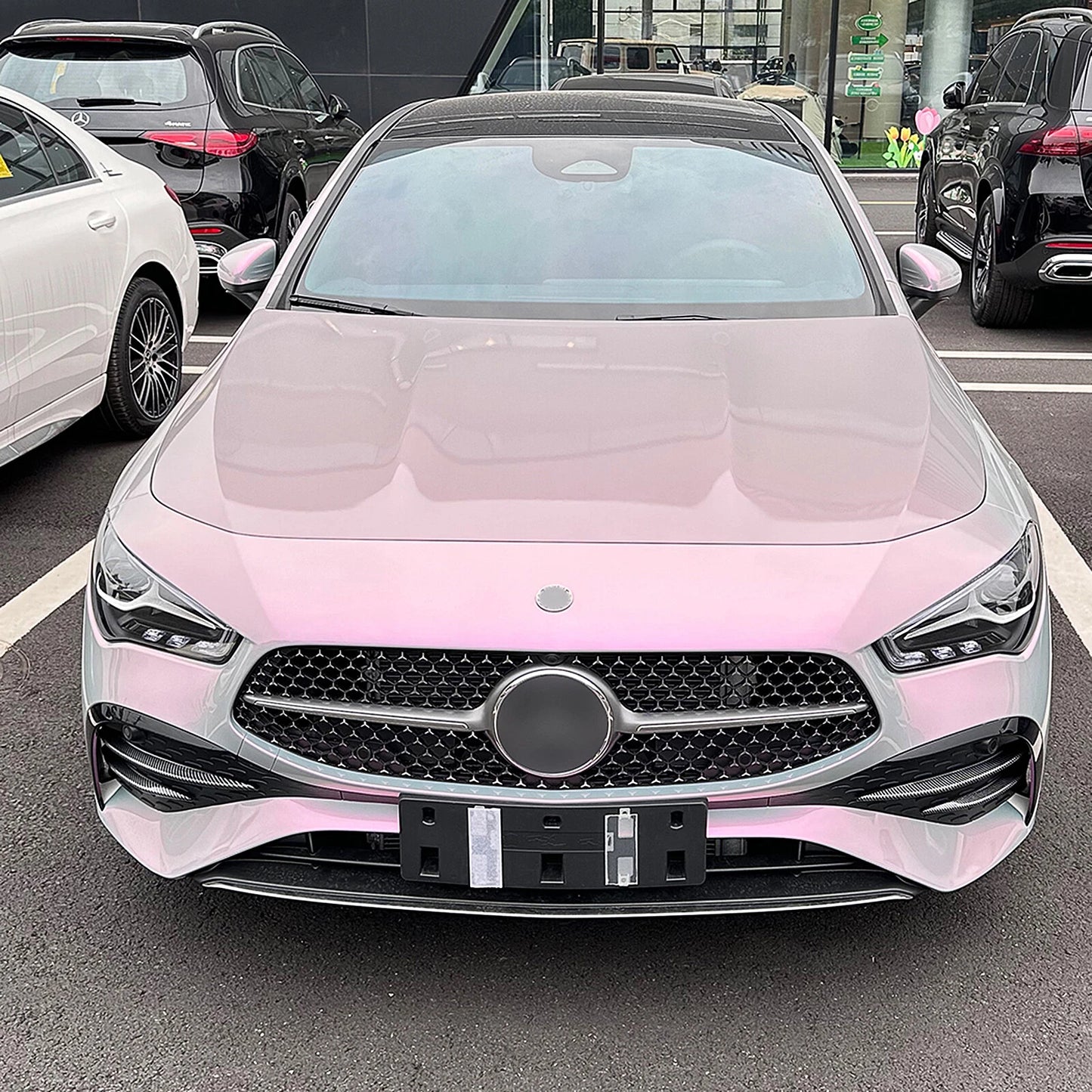 4pcs Front Bumper Side Air Vent Trims for Benz CLA Class X118 C118 (2023-2024)