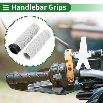 25mm Hand Grips Cover Kit for Motorcycle TPU White